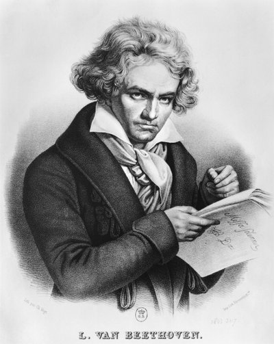 Ludwig van Beethoven Composing his 